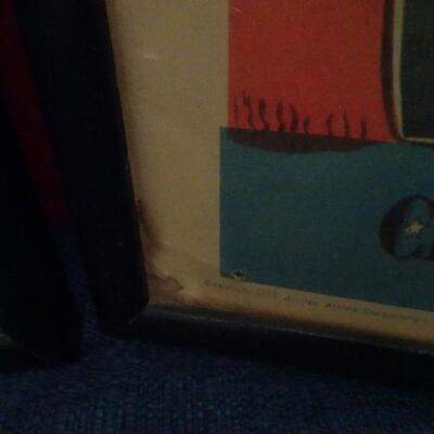 LOT 612. VINTAGE FRAMED LOBBY CARDS