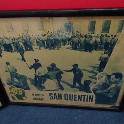 LOT 613. VINTAGE FRAMED LOBBY CARDS