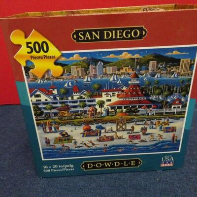 LOT 614 VINTAGE GAMES AND MODERN UNUSED PUZZLE