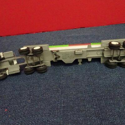 LOT 624.  MATCHBOX KING SIZE CAR HAULER AND WINROSS VINTAGE TOY TRUCKS