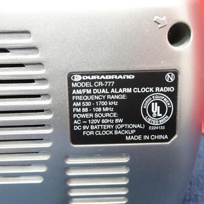 LOT 563 TROPICANA ORANGE RADIO AND CLOCK RADIO