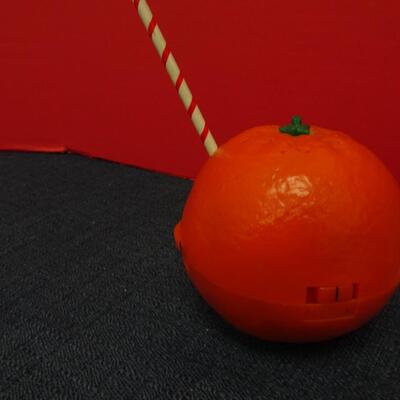 LOT 563 TROPICANA ORANGE RADIO AND CLOCK RADIO