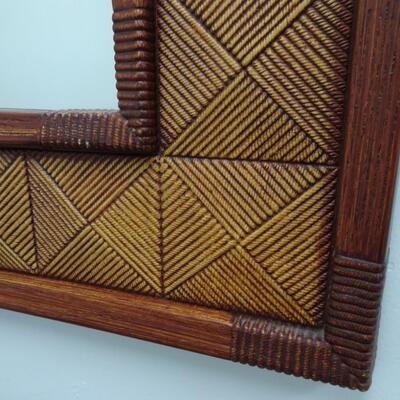 LOT 579. PLASTIC FRAME WALL MIRROR