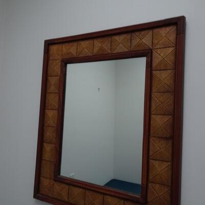 LOT 579. PLASTIC FRAME WALL MIRROR