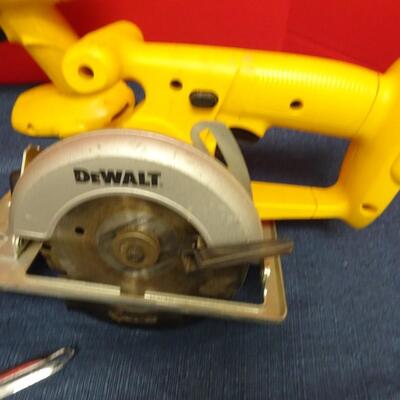 LOT 595. DEWALT TOOLS AND STAPLERS