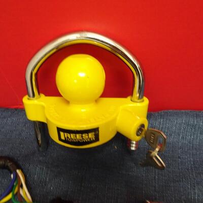 LOT 596. TRAILER AND BOAT GEAR
