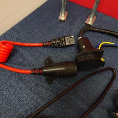 LOT 596. TRAILER AND BOAT GEAR