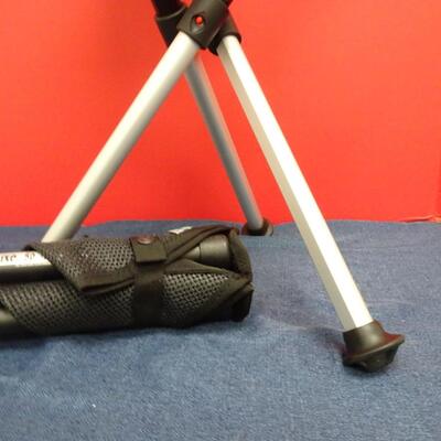 LOT 600. TWO  WALKSTOOL BRAND  ALUMINUM FOLDING STOOLS (MADE IN SWEDEN)