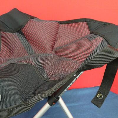 LOT 601. TWO  WALKSTOOL BRAND  ALUMINUM FOLDING STOOLS (MADE IN SWEDEN)