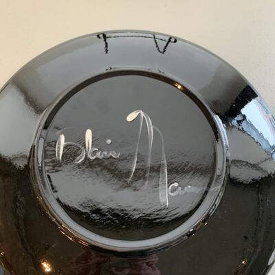 Cubist Style Hand Painted Plate