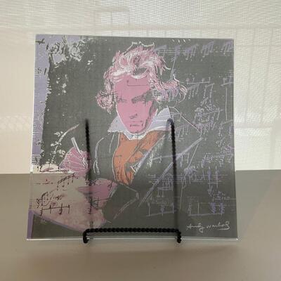Decorative Glass Plate by Andy Warhol