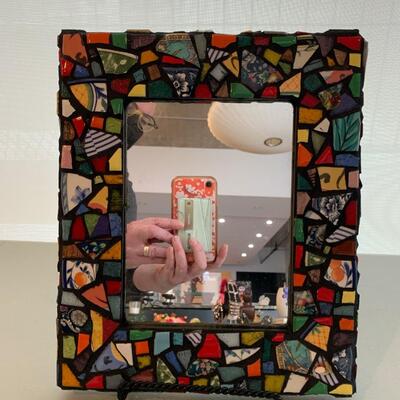 Hand Made Mosaic Mirror by Nancy Segal