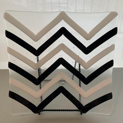 Art Glass Plate by Nancy Segal