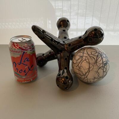 Ceramic Jack and Ball by Kaiser Suidan
