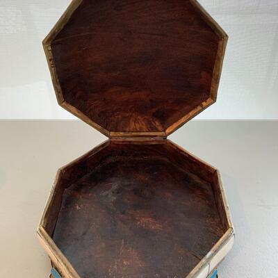 Brass, Bone and Enamel Box