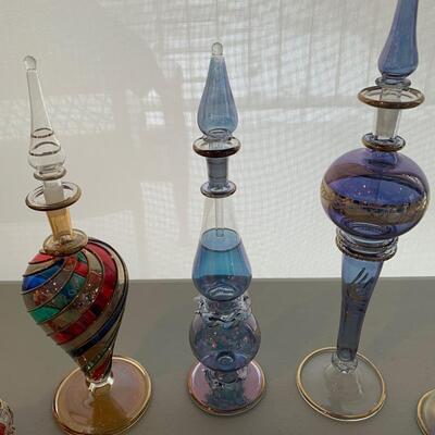 Lot of 25 Glass Perfume Bottles