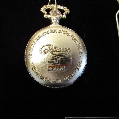 LOT 54  POCKET WATCH IN COMMEMORATION OF THE FIRST FLIGHT