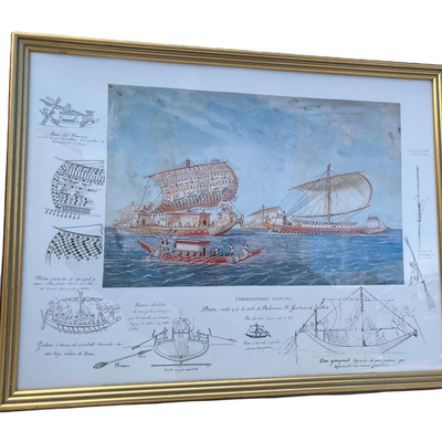 Historic Ships Print 16.5x13 (Set of 4)