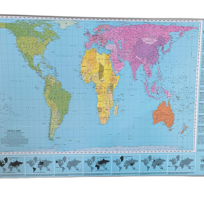 Vintage Peter's Projection Map 50
