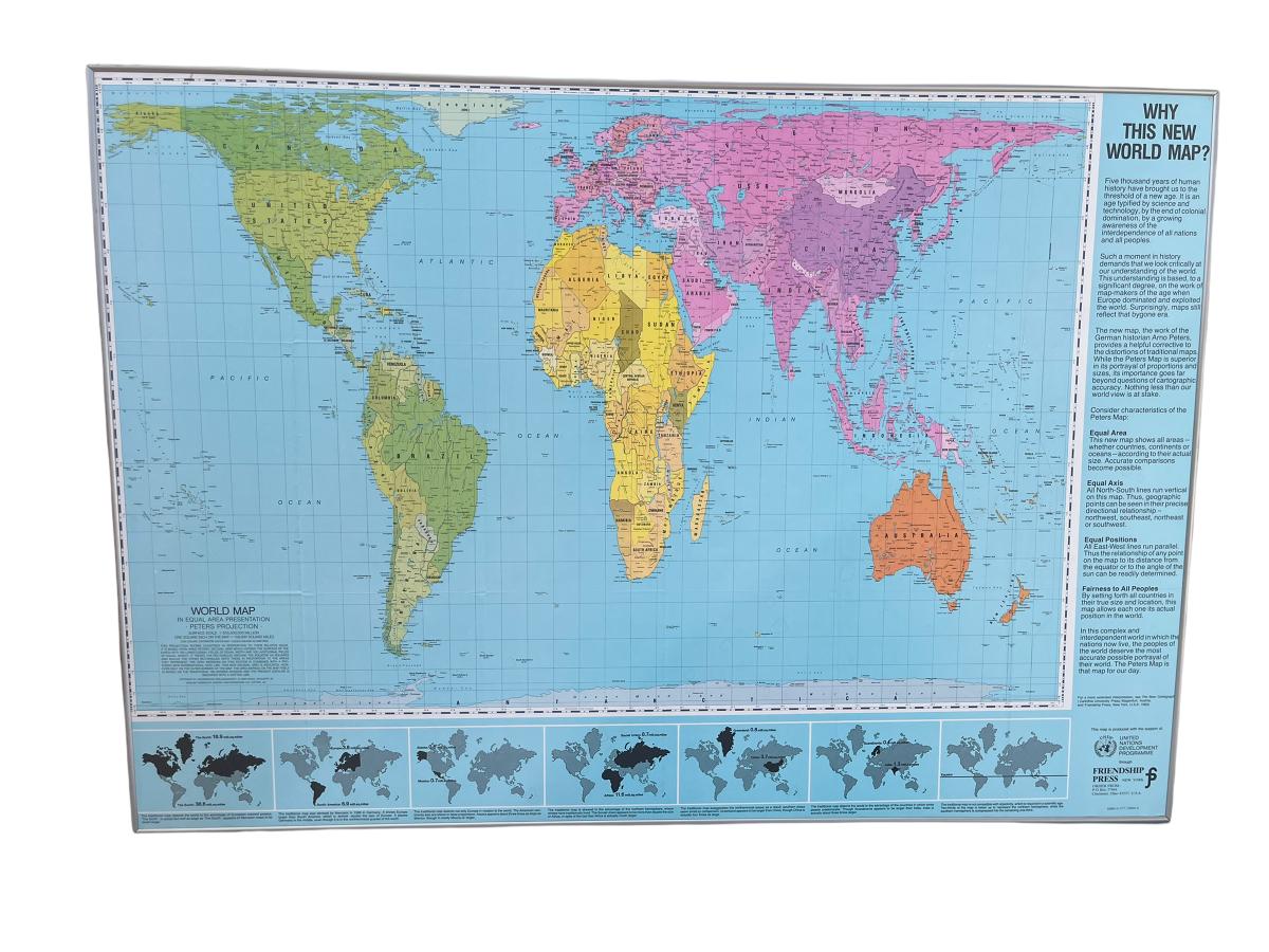Vintage Peter's Projection Map 50
