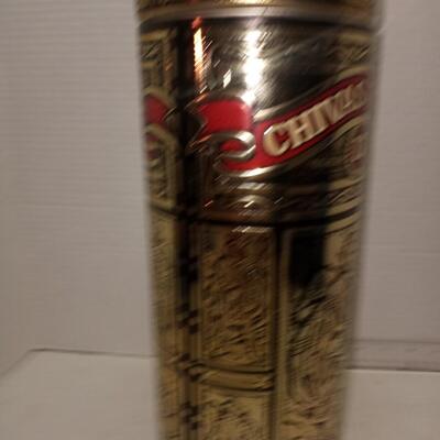 Chivas Regal Round Tin - Aged 12 Years - 9 1/4â€ Tall - 4â€ Opening - Scotland