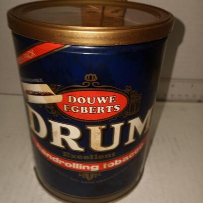 douwe egberts drum tobacco tin unopened full