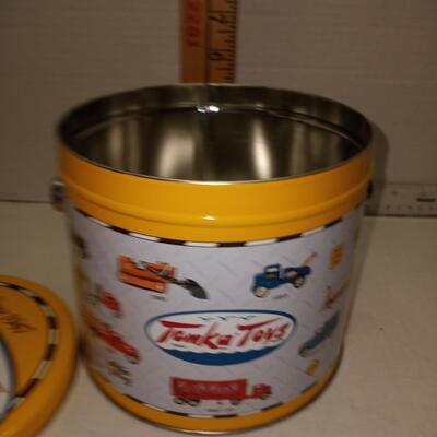 Vintage Tonka Toys Tin Pail Can Cars Trucks