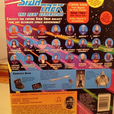 Star Trek TNG Geordi La Forge Dress Uniform Action Figure 1:16 Playmates 1993