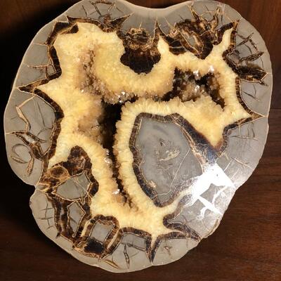 Septarian Geode with dogtooth calcite center