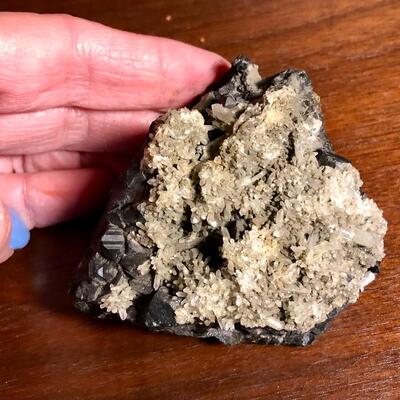 Bulgarian Galena & Purite on Quartz