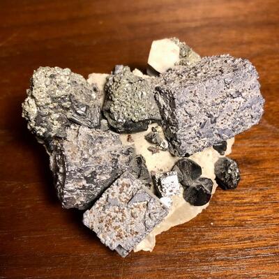 Galena and orthoclase