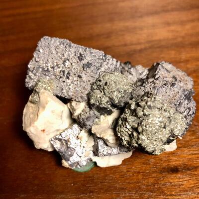 Galena and orthoclase