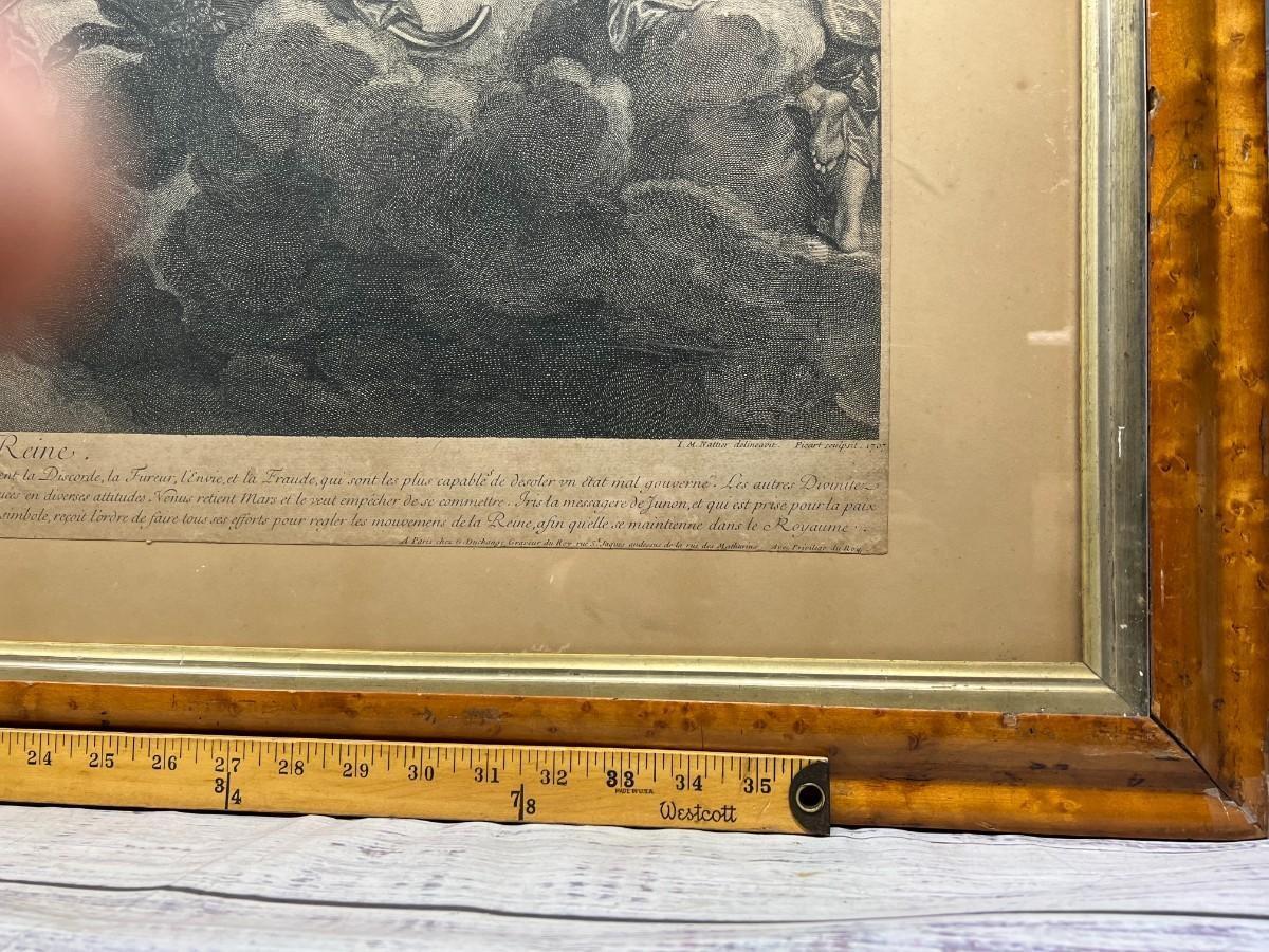 Antique Framed French Print of The Council of the Gods by Peter Paul