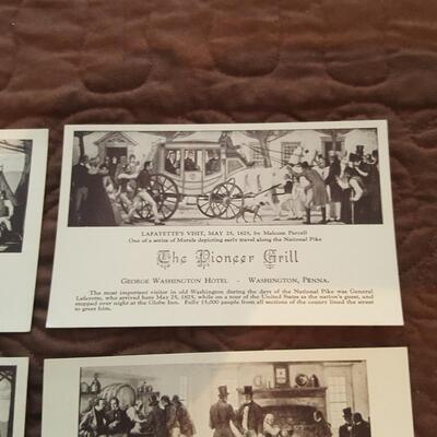 Unique Pioneer Grill Mural Postcard Collection