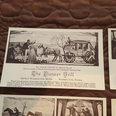 Unique Pioneer Grill Mural Postcard Collection