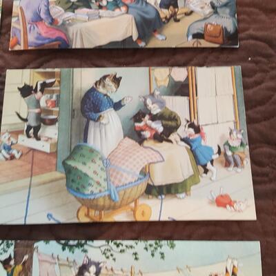 Vintage Swiss-Made Cat Postcard Collection