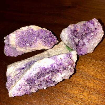 3 piece Congo Amethyst lot