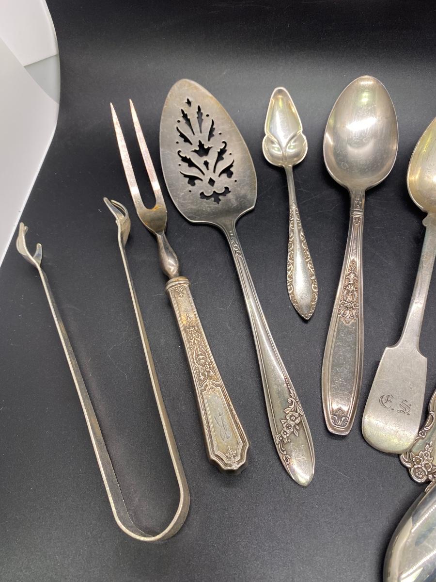 Vintage Mixed Lot of Hostess Serving Utensils Flatware Silver Plate