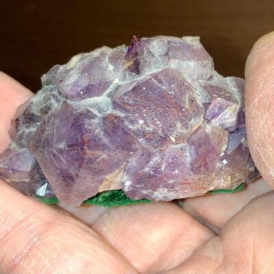 Amethyst with Lepidocrocite