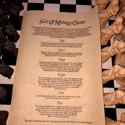 Gods of Mythology Chessmen