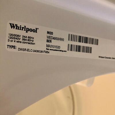 Whirlpool dryer