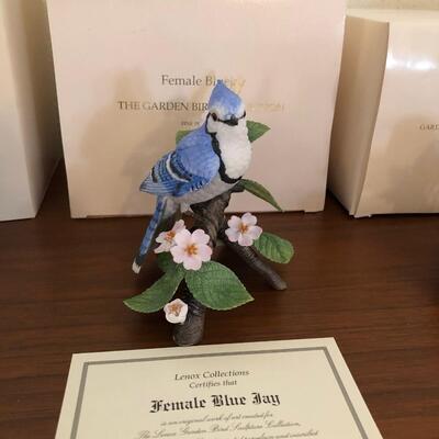 New in box Lenox Garden bird collection