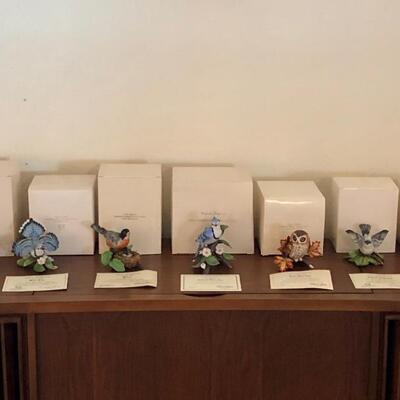 New in box Lenox Garden bird collection