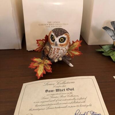 New in box Lenox Garden bird collection