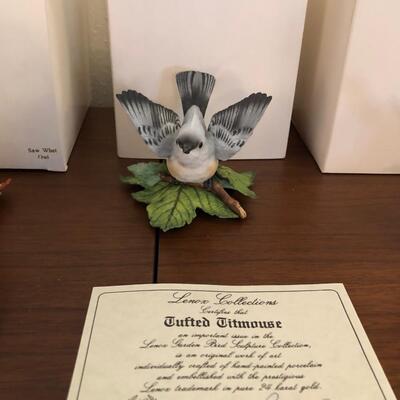 New in box Lenox Garden bird collection