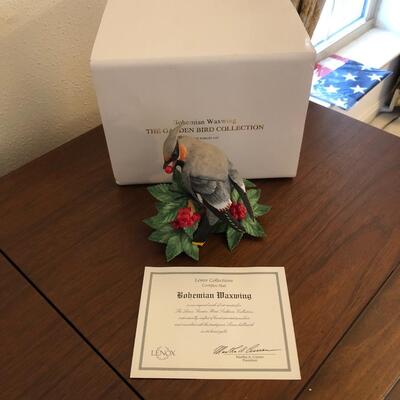 New in box Lenox Garden bird collection
