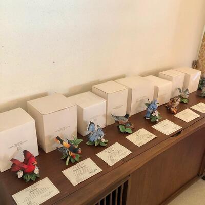 New in box Lenox Garden bird collection