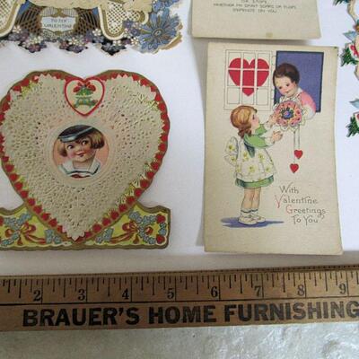 Lot of Antique German Scraps, Antique and Vintage Valentines, Whitney Made, USA, More