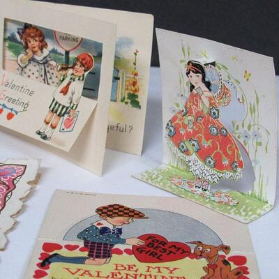 Lot of Vintage Valentines, Whitney Made, Carrington, Beistle USA