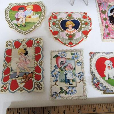 Lot of Vintage Valentines, Whitney Made, Carrington, Beistle USA